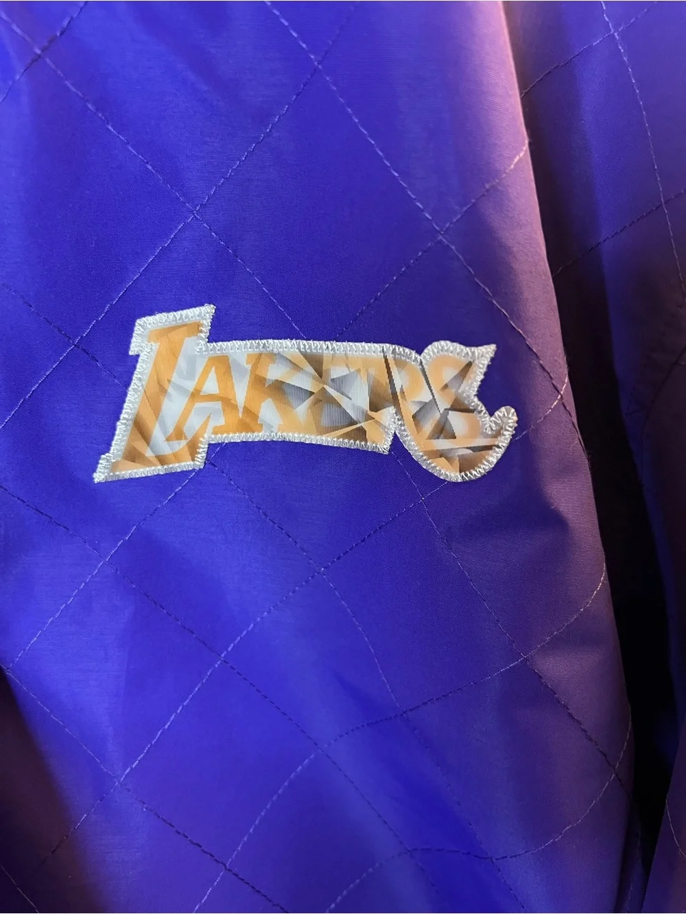 Lakers Mitchell & Ness Hardwood Classics 75th Anniversary Warmup Jacket Size XXL